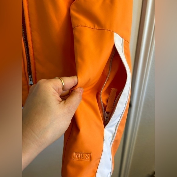 NILS women’s ski/snow boarding winter jacket full zip with velcro flap Sz-12 F15 - Picture 4 of 14